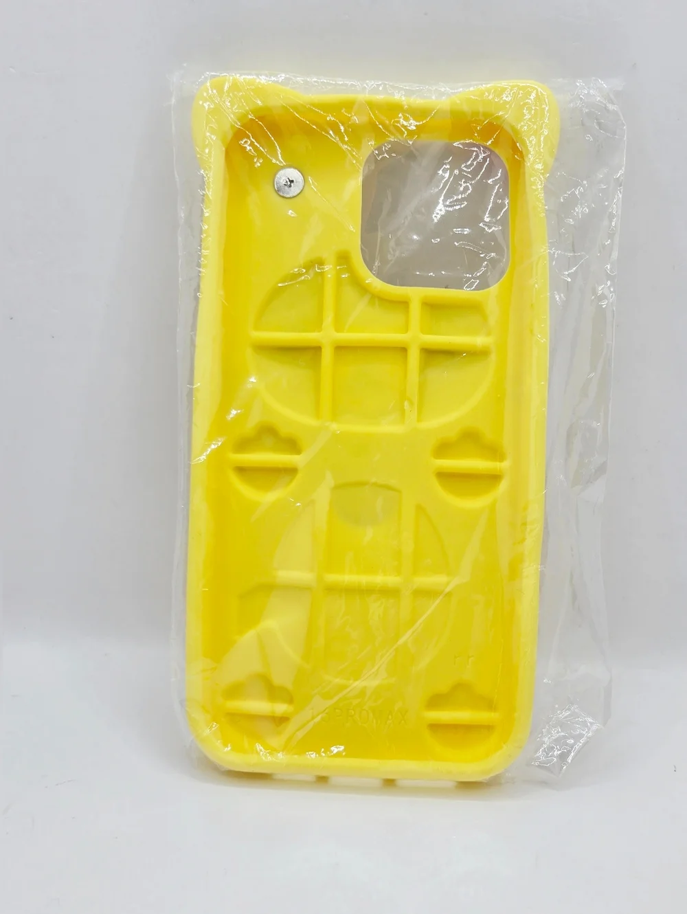 Cute 3D Cartoon Bear iPhone‎ 16 Pro Max Case Yellow Silicone Kawaii Phone Case
